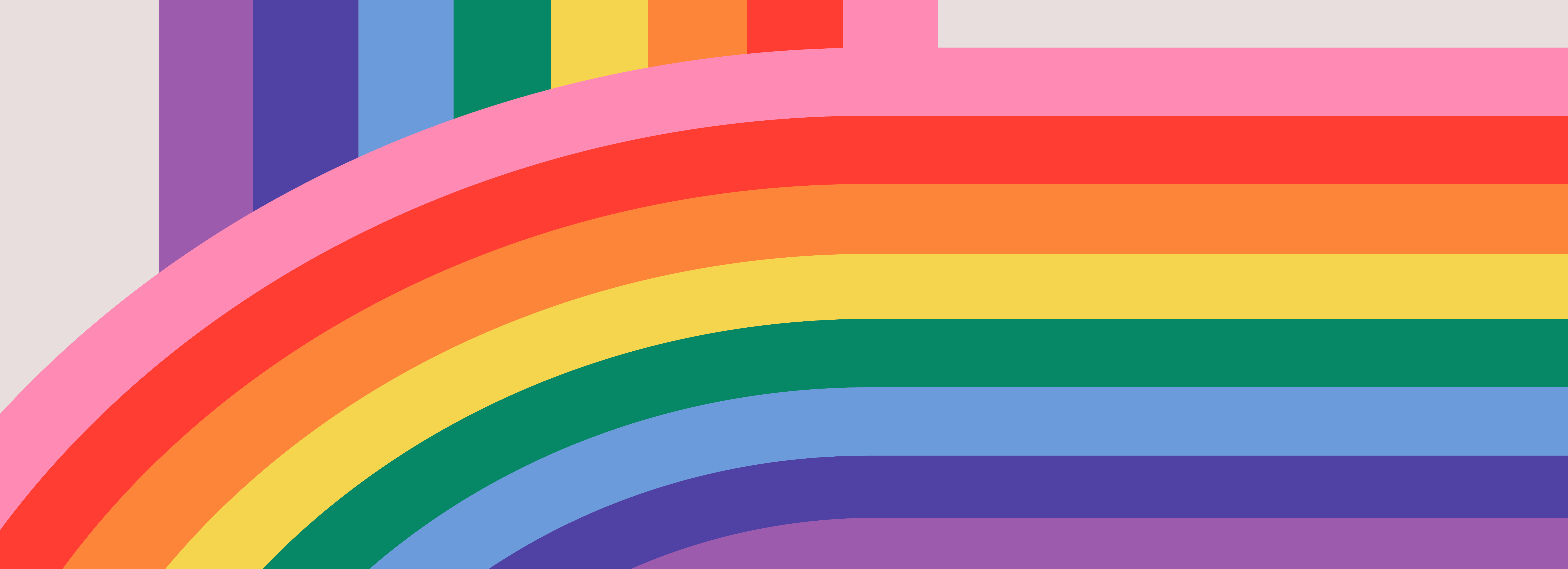 Overlapping rainbows